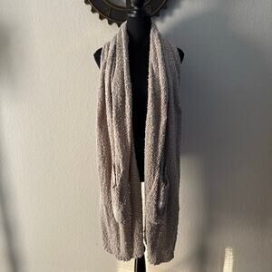 DEMDACO MADE WITH LOVE "Giving Collection" Chunky Cozy Pockets Shawl Taupe SzOS